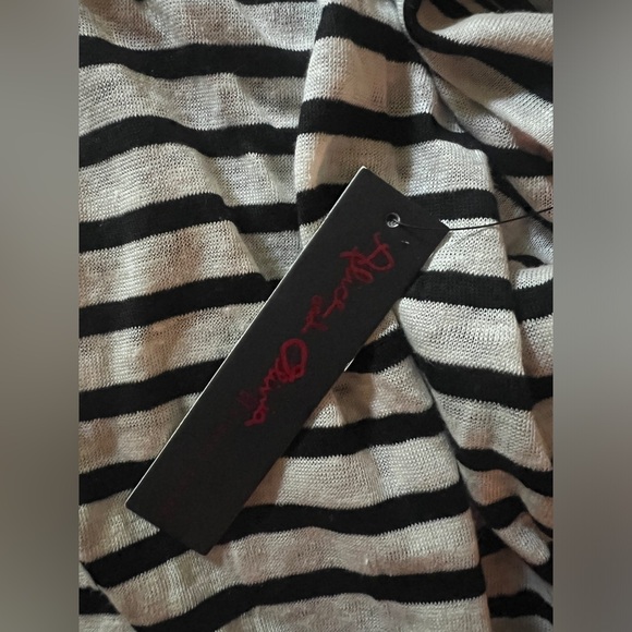 Alice and Olivia Women’s Mini Shirtdress Linen Blend Stripes size MD - Picture 9 of 9